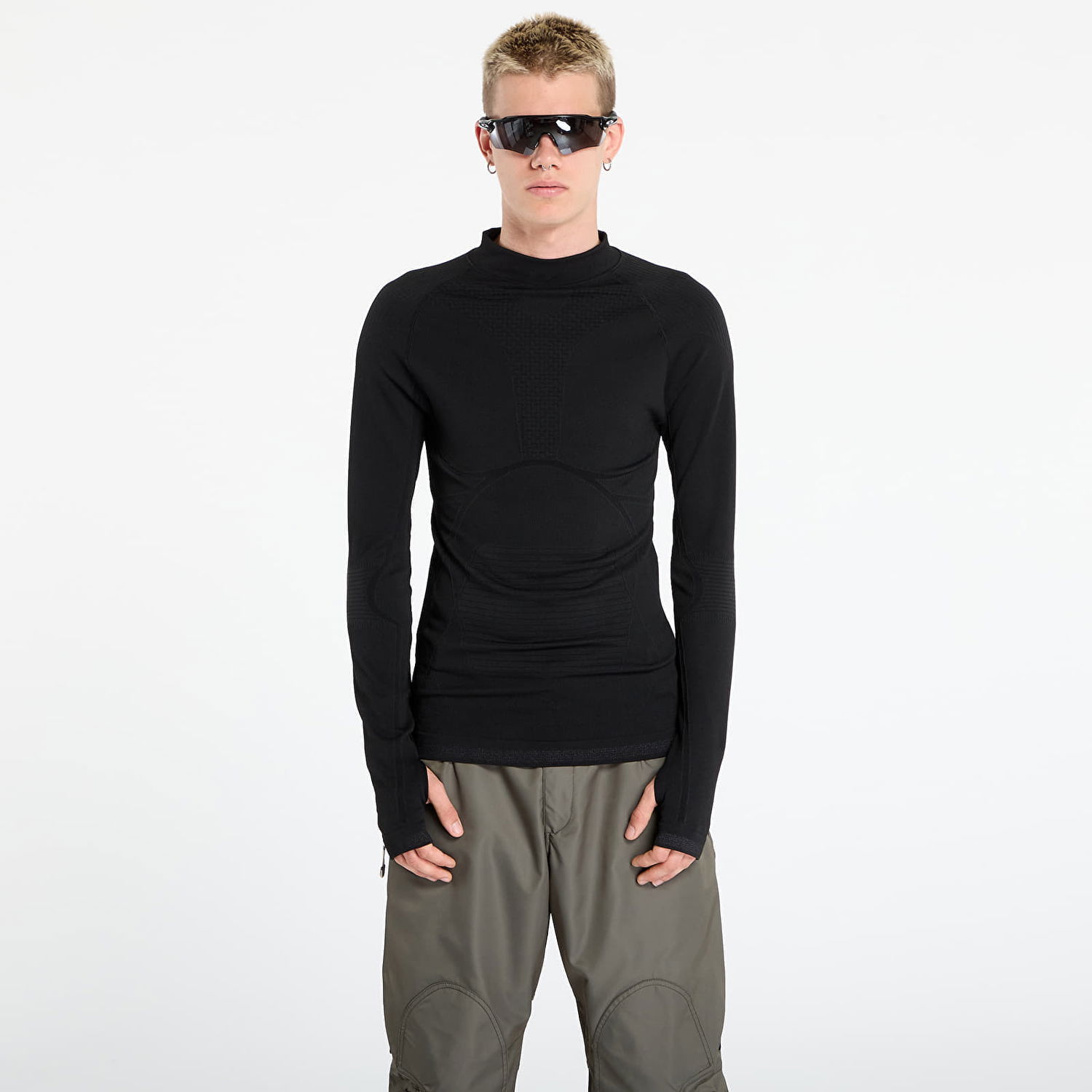 T-shirt OAKLEY Oakley Latitude Soar Base Layer T-Shirt Sort | FOA407466-02E, 0