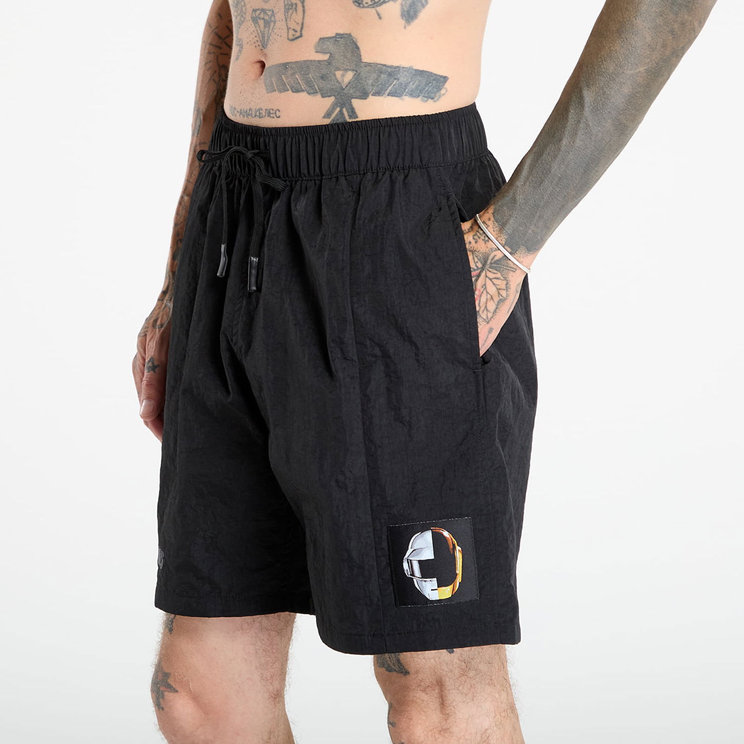 Shorts Pleasures PLEASURES Daft Club Crush Hiking Shorts Sort | P25DP013-BLACK, 1
