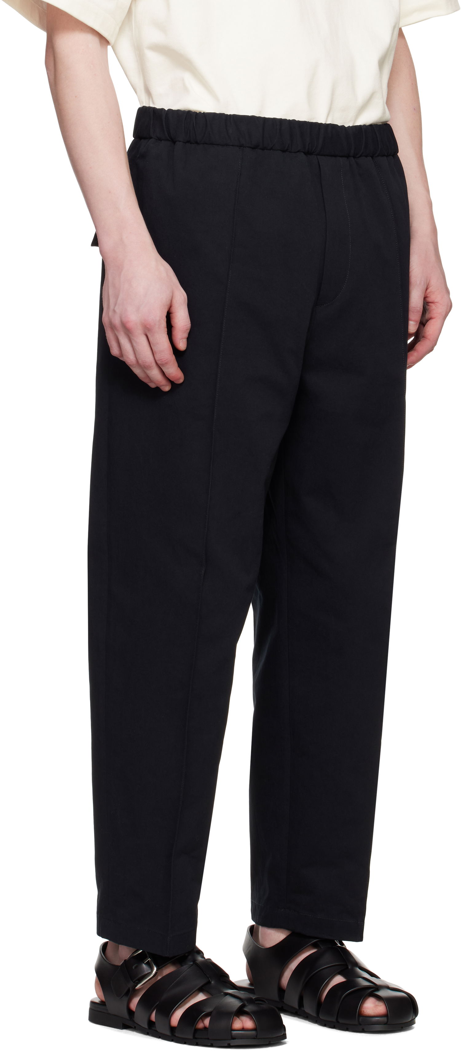 Bukser Jil Sander Jil Sander Tapered Trousers Sort | J21KA0012_J45286, 1