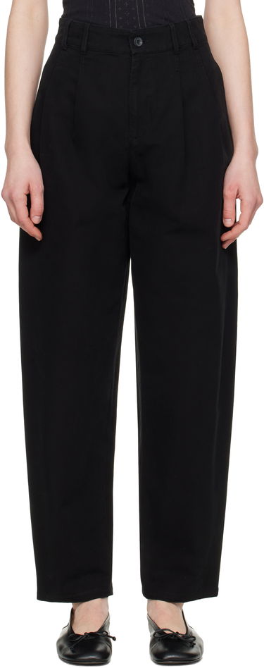 Bukser A.P.C. A.P.C. Willow Pleated Carrot Fit Trousers Sort | COGBJ-F08486, 0