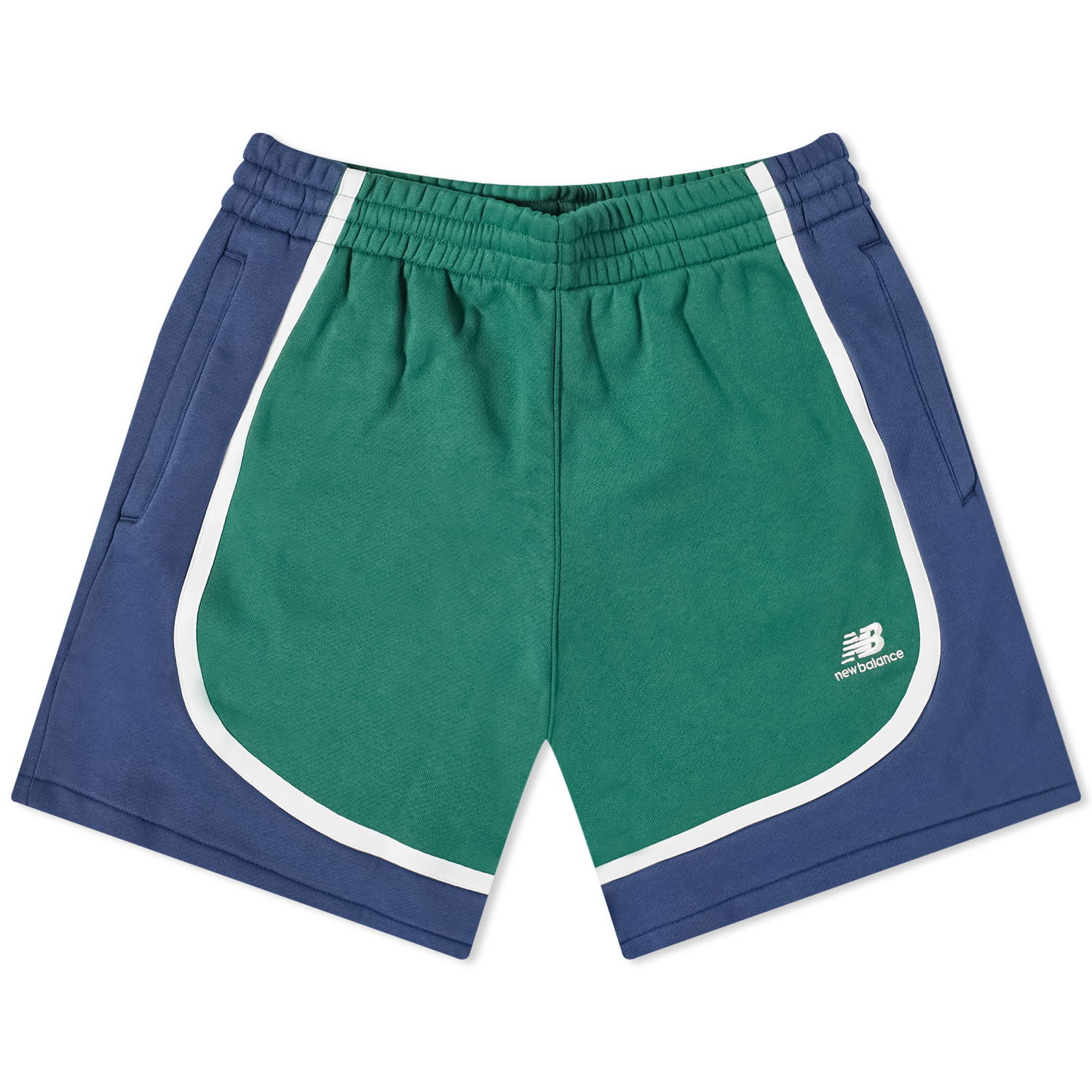 Shorts New Balance Hoops Fleece Team Grøn | MS33590-TFN, 0