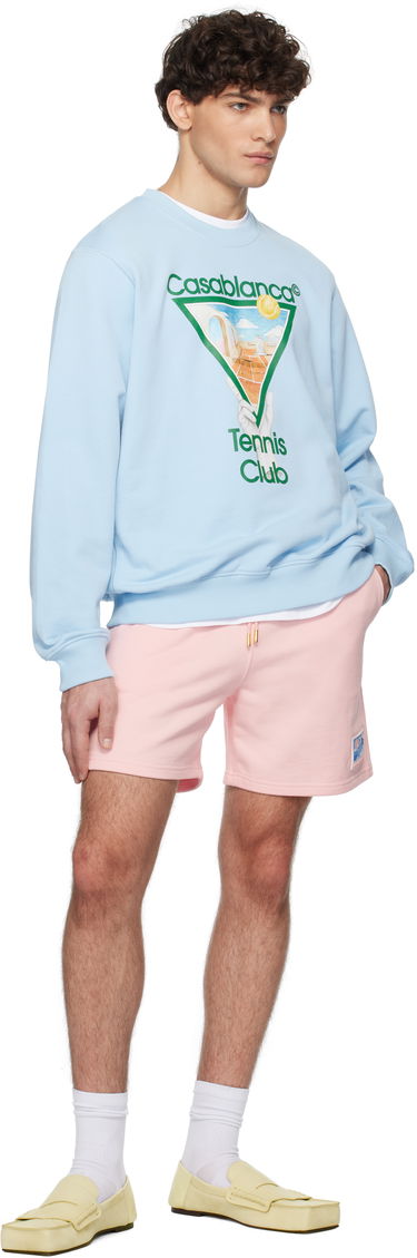 Sweatshirt Casablanca Tennis Icon Sweatshirt Blå | U-MPS25-JTP-293-03, 3