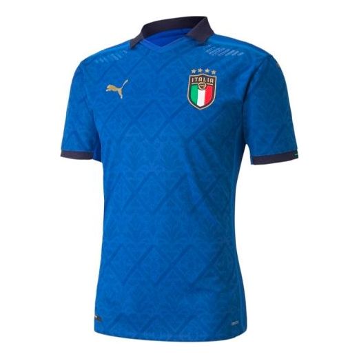 Jersey Puma Italy Home Match Shirt 2020 2021 Blå | 762919-01, 0