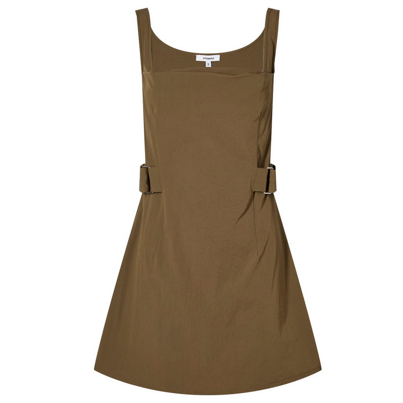 Kjole Miaou Miaou Mila Mini Dress with Buckles Brun | 5053NYLOLV