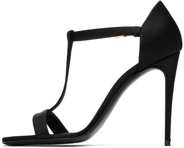 Sneakers og sko Dolce & Gabbana Satin T-Bar Heeled Sandals Sort | CR1766 A7630, 2