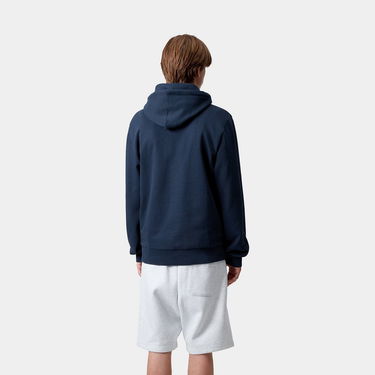 Sweatshirt Carhartt WIP Carhartt WIP Hooded Script Embroidery Sweatshirt Mørkeblå | I035392_25, 1