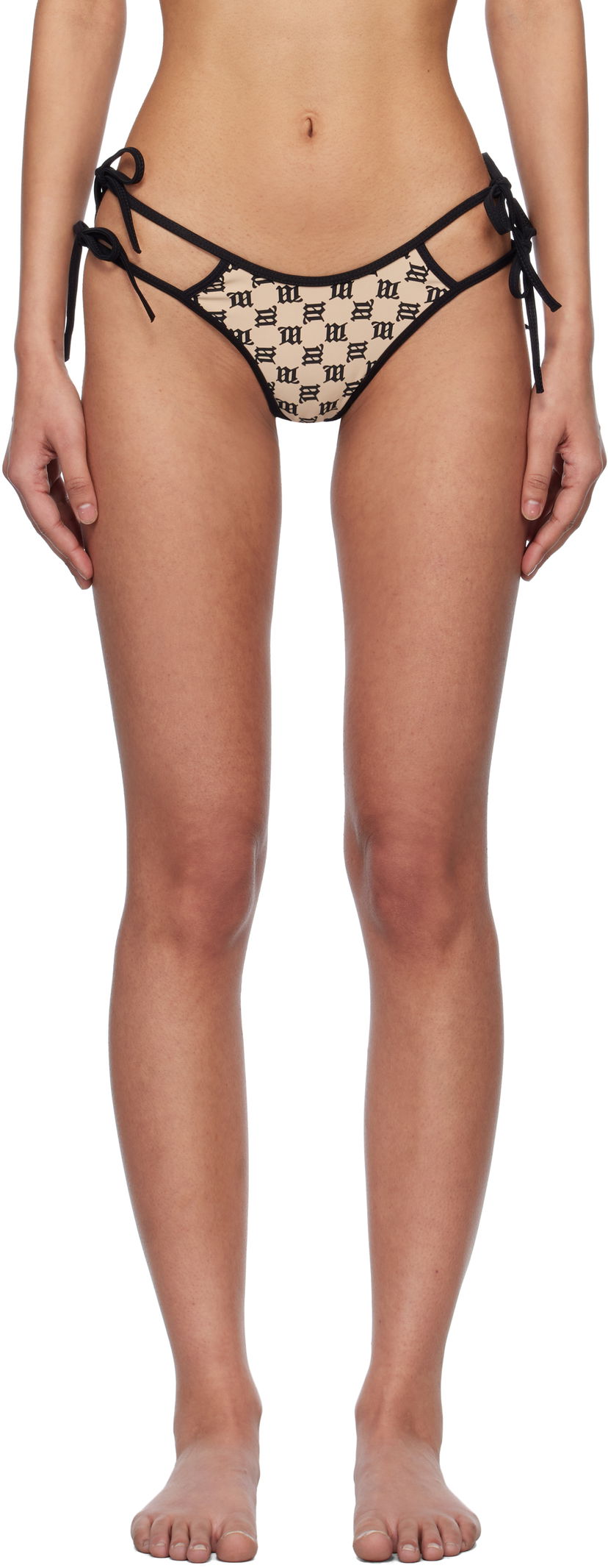 Trusser MISBHV MISBHV Swim Coquette Bikini Bottom Beige | 250W608