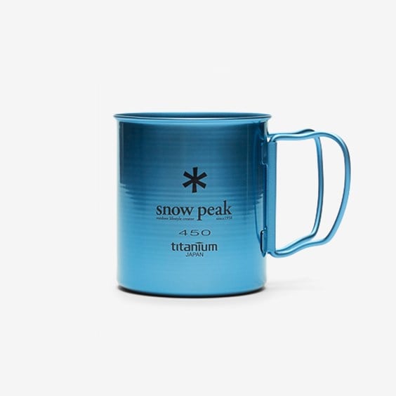 Home decor Snow Peak Titanium Single 450 Anodized Mug Blå | MG-043BL-US, 0