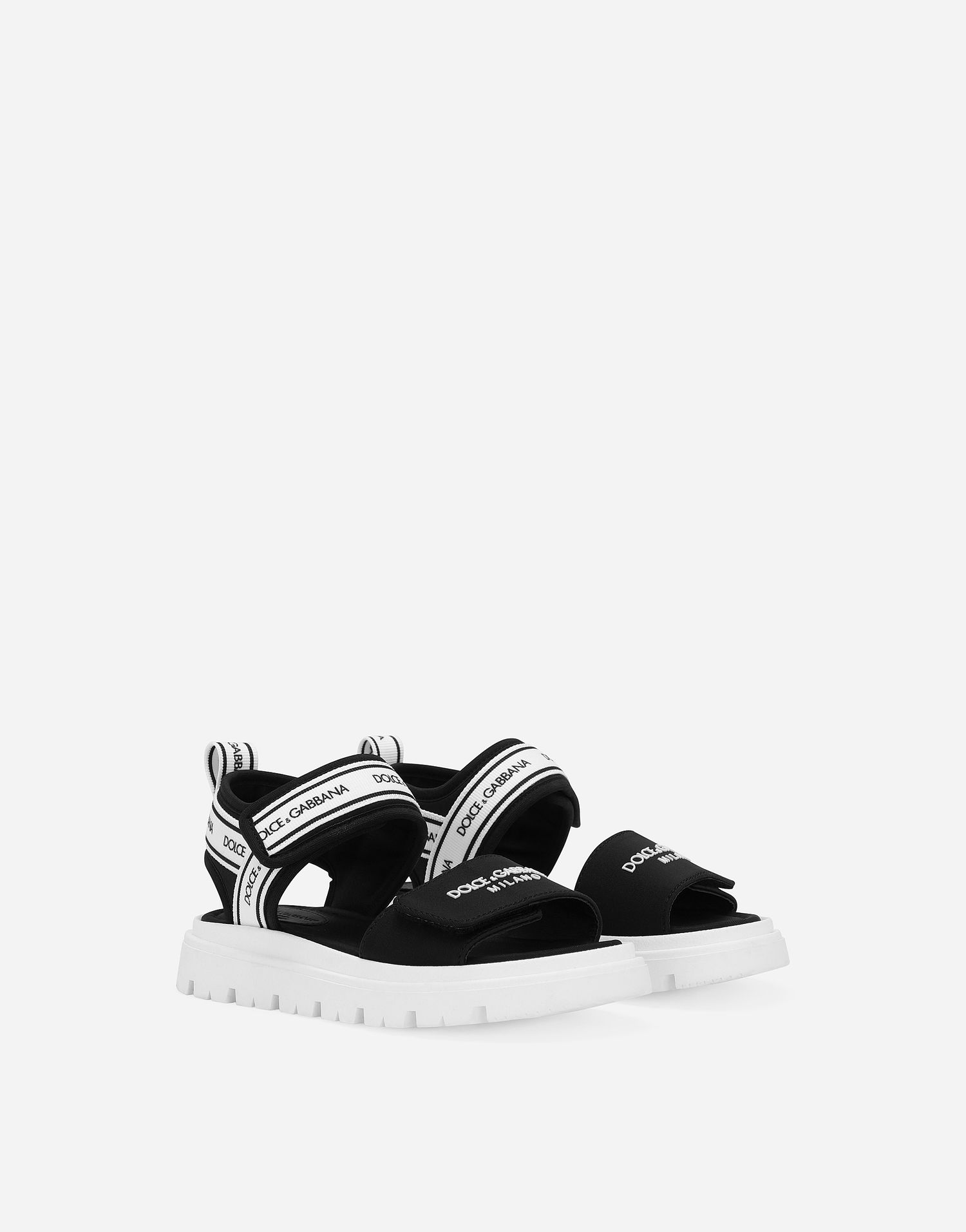 Sneakers og sko Dolce & Gabbana Dolce & Gabbana Logo Sandals Sort | DA5249AE92889690, 1