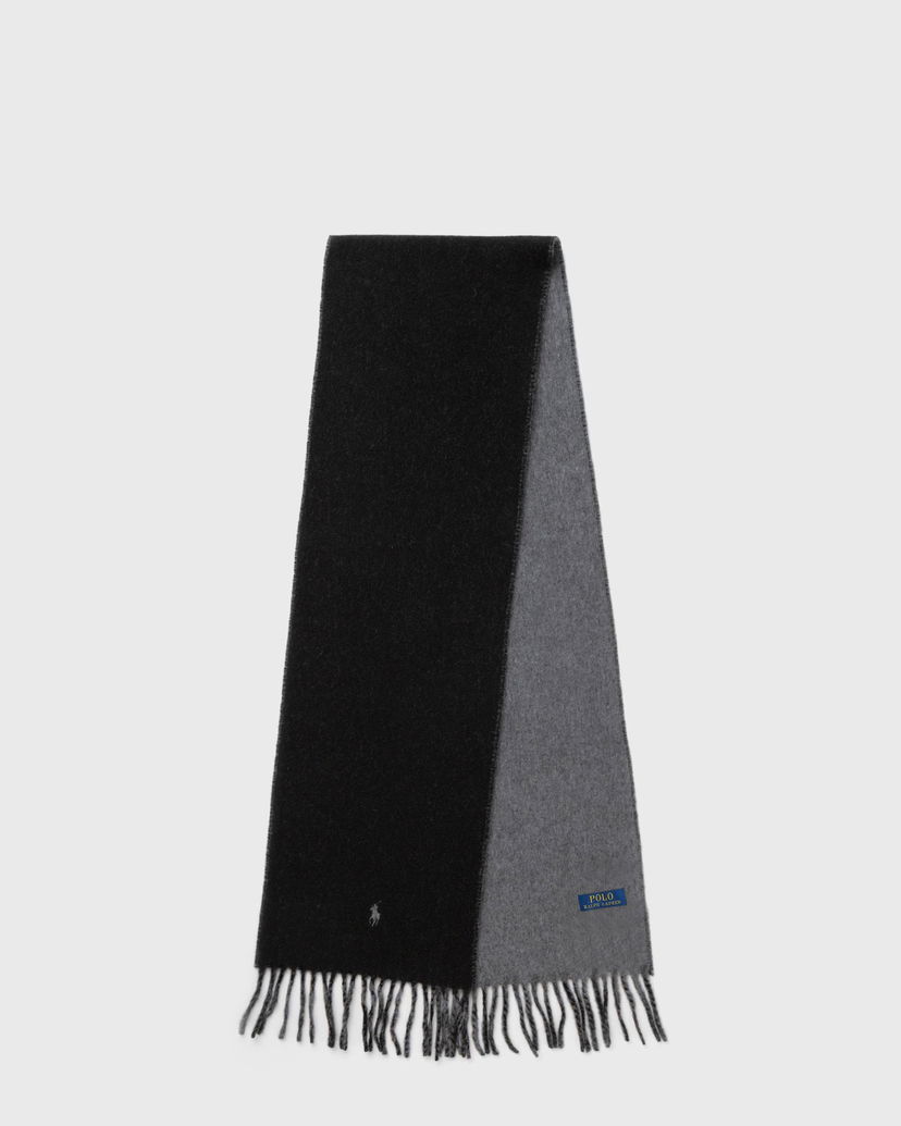 Tørklæde Polo by Ralph Lauren Reversible Scarf Sort | 449959334001