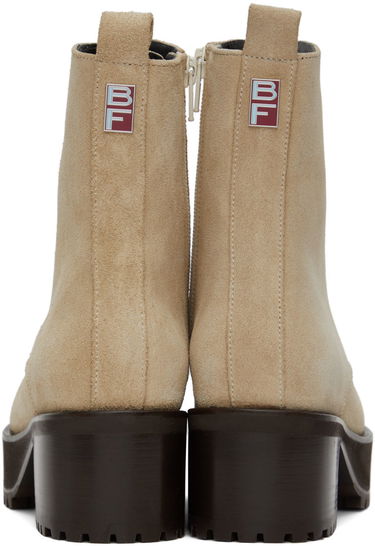 Tøj BY FAR BY FAR Cobain Suede Boots Beige | 22CRCBCAPUU, 3