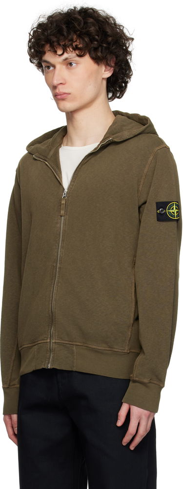 Sweatshirt Stone Island Stone Island Malfilé Fleece Hoodie Grøn | K1S15 6100021 S0060, 3