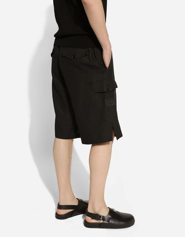 Shorts Dolce & Gabbana Linen Cargo Shorts Sort | GV5TATGI437N0000, 3