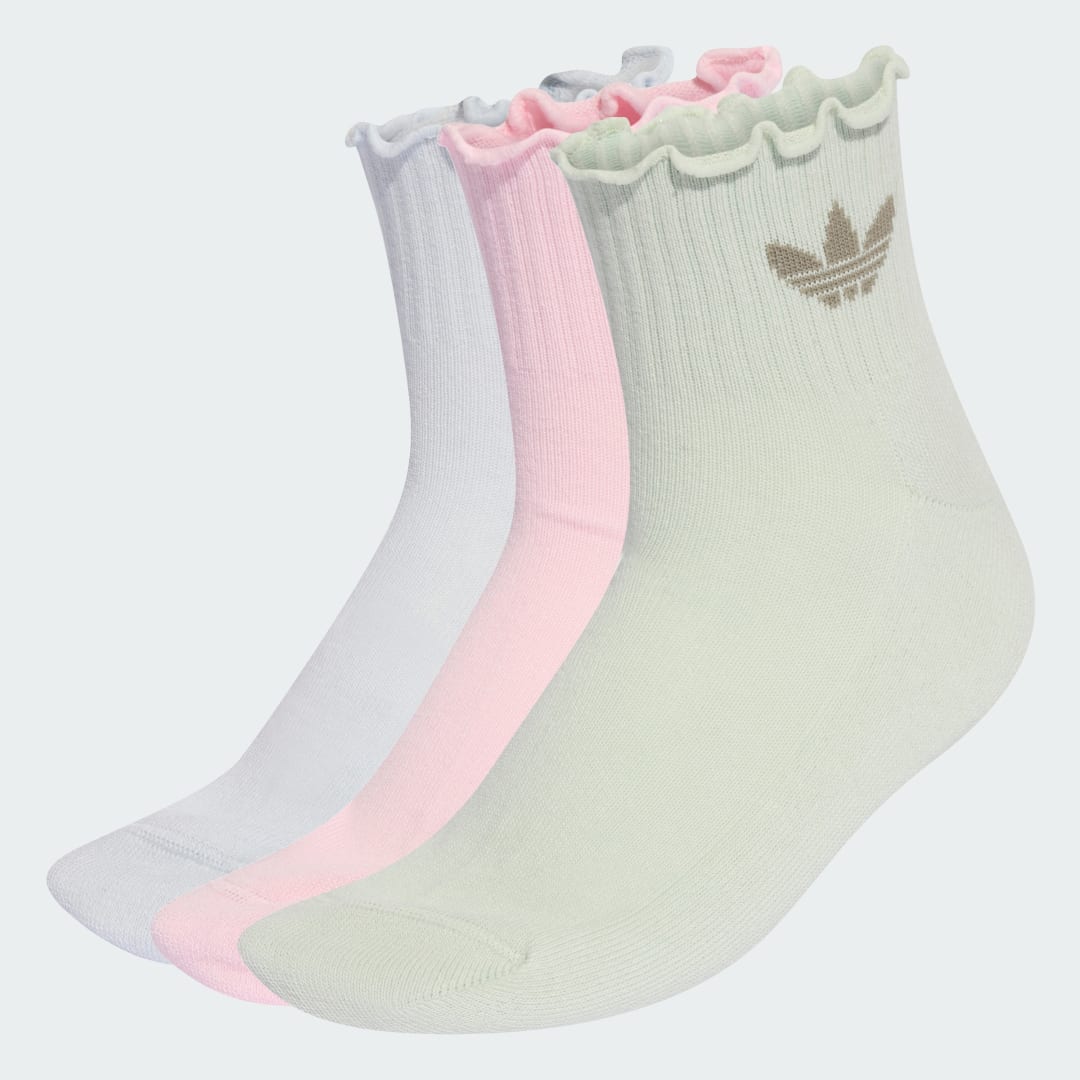 Sokker adidas Performance Ruffle Quarter Socks 3 Pairs Flerfarvet | KC8728, 0
