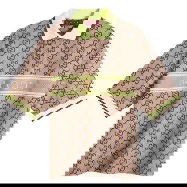 Polo skjorte Gucci GG Monogram Logo Polo Beige | 787890-XJGJ3-2270, 0