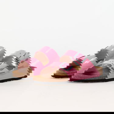 Sneakers og sko Birkenstock Arizona Birko-Flor Patent Patent Candy Pink/Black Lyserød | 1026957, 5