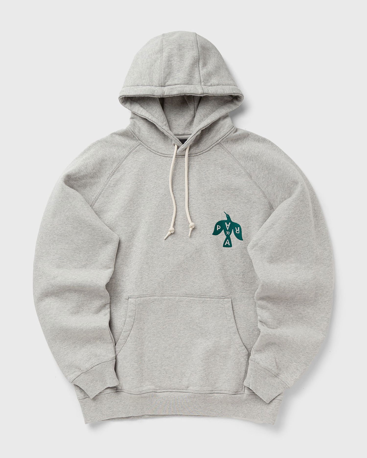 Sweatshirt By Parra CROW LOGO Raglan Sleeve Hooded Sweatshirt Grå | 54325, 0