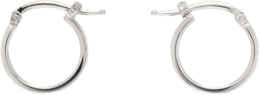 Øreringe Maison Margiela MM6 Maison Margiela Silver Hoop Earrings Metalisk | SM7VG0102 SV0310
