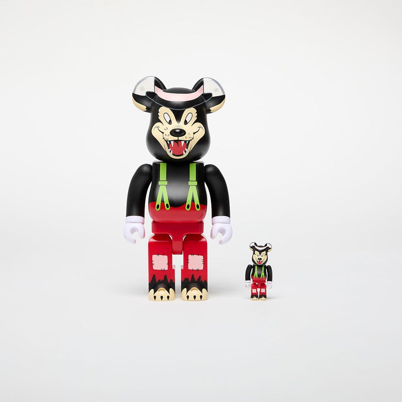 Flexstyle Medicom Toy BE@RBRICK The Big Bad Wolf 100% & 400% Set Universal Sort | 4530956614908