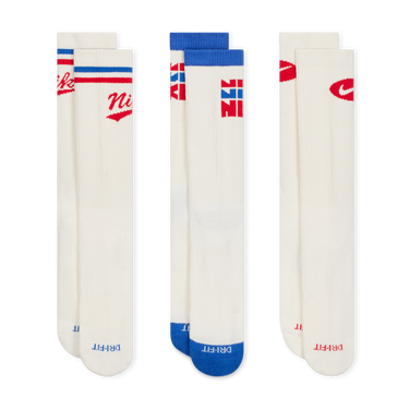 Sokker Nike Everyday Plus Mid-Calf Socks (3 Pairs) Hvid | HJ9336-901, 3