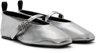Kjole rag & bone rag & bone Spire Mary Jane Ballerina Flats Metalisk | WFF24SF001TR1, 3