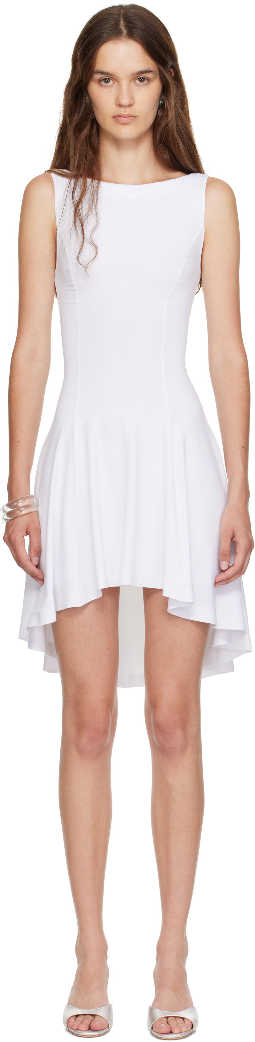 Kjole GUIZIO Guizio Daye Sleeveless Mini Dress Hvid | P25413K012