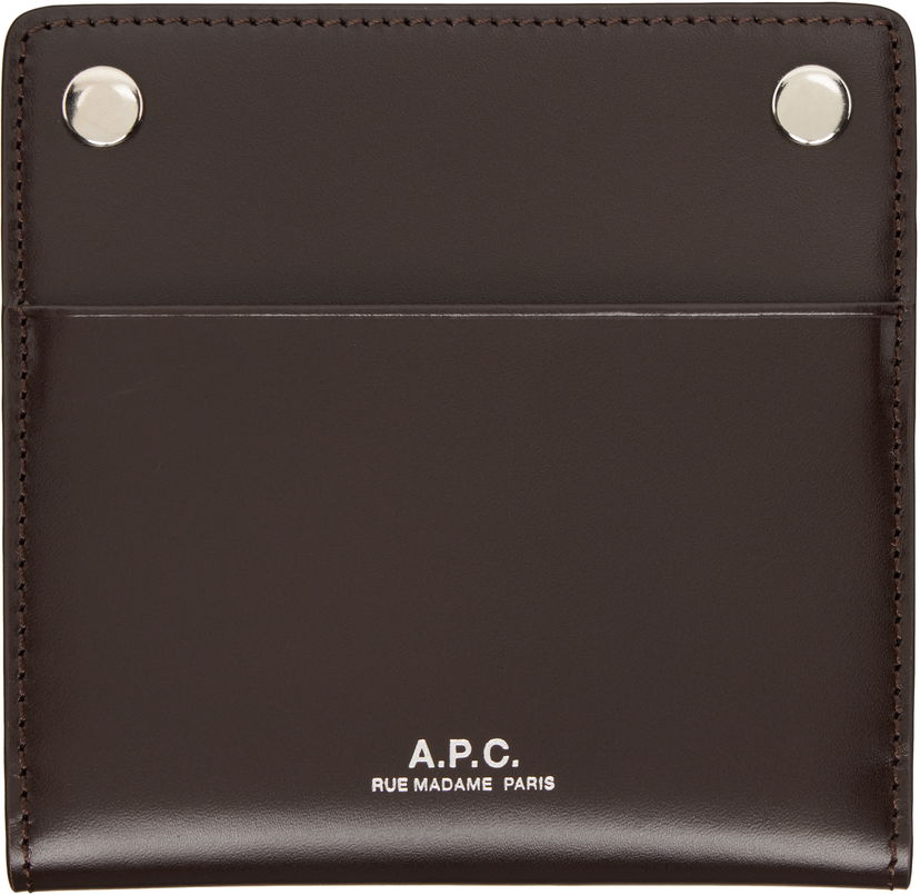 Tegnebog A.P.C. A.P.C. André Bifold Card Holder Brun | PXBMW-H63633