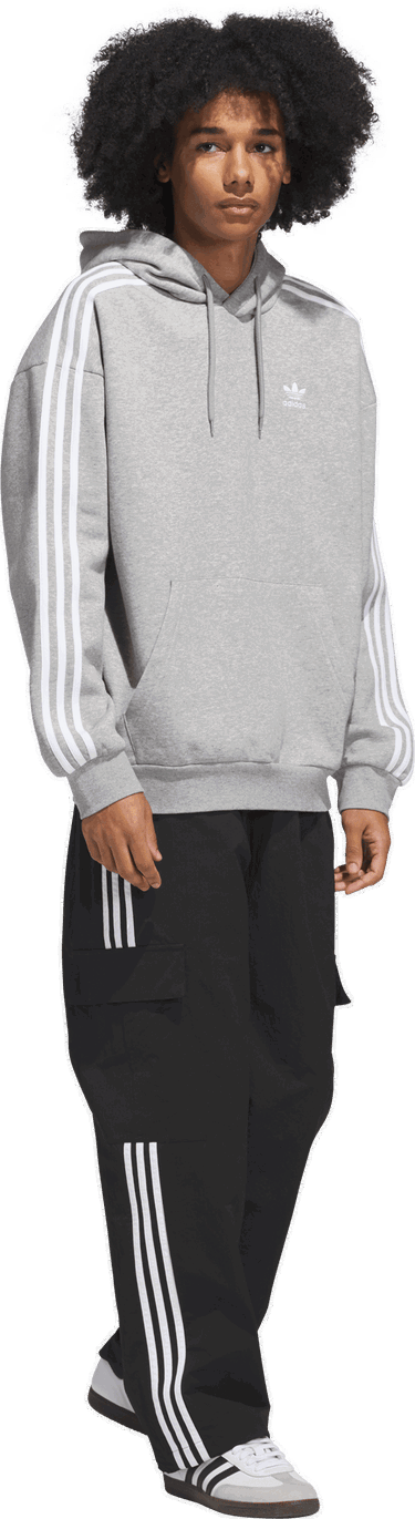 Sweatshirt adidas Originals Baggy Hoodie Grå | JP1076, 4
