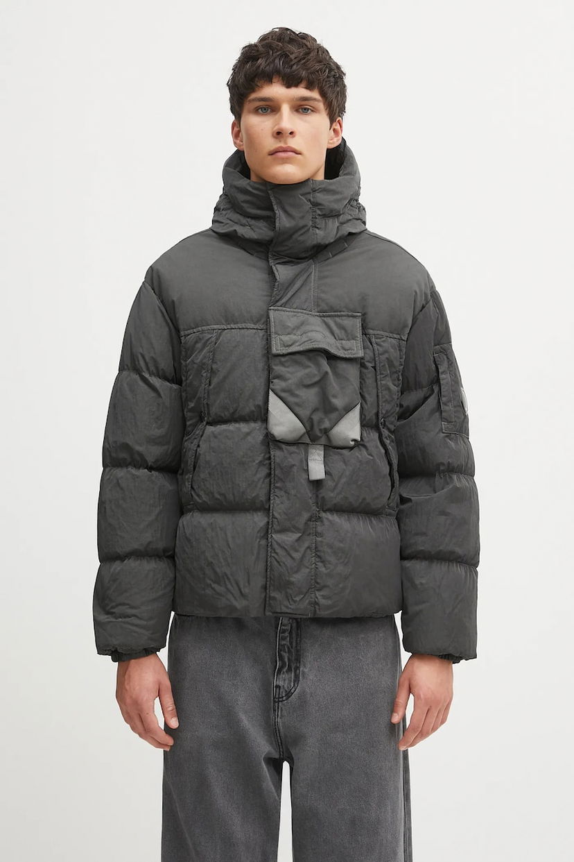 Puffer jakke C.P. Company C.P. Company Hooded Puffer Jacket Grå | 19CMOW013A006369M