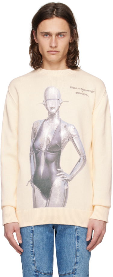 Sweater Stella McCartney Stella McCartney Embroidered Sweater Beige | 6K07143S2480, 0