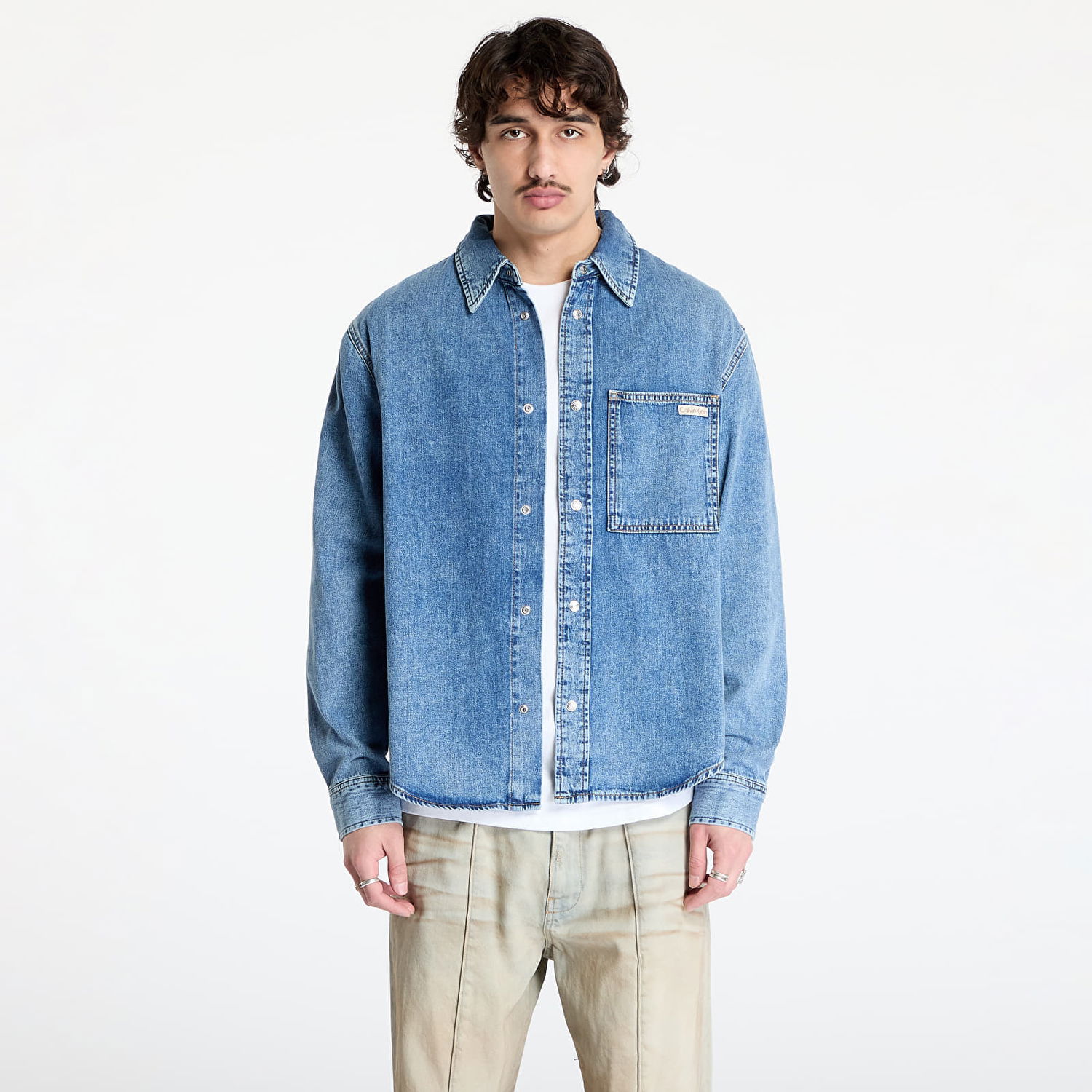 Skjorte CALVIN KLEIN Calvin Klein Jeans Regular Denim Shirt Blå | J30J326561 1AA, 0