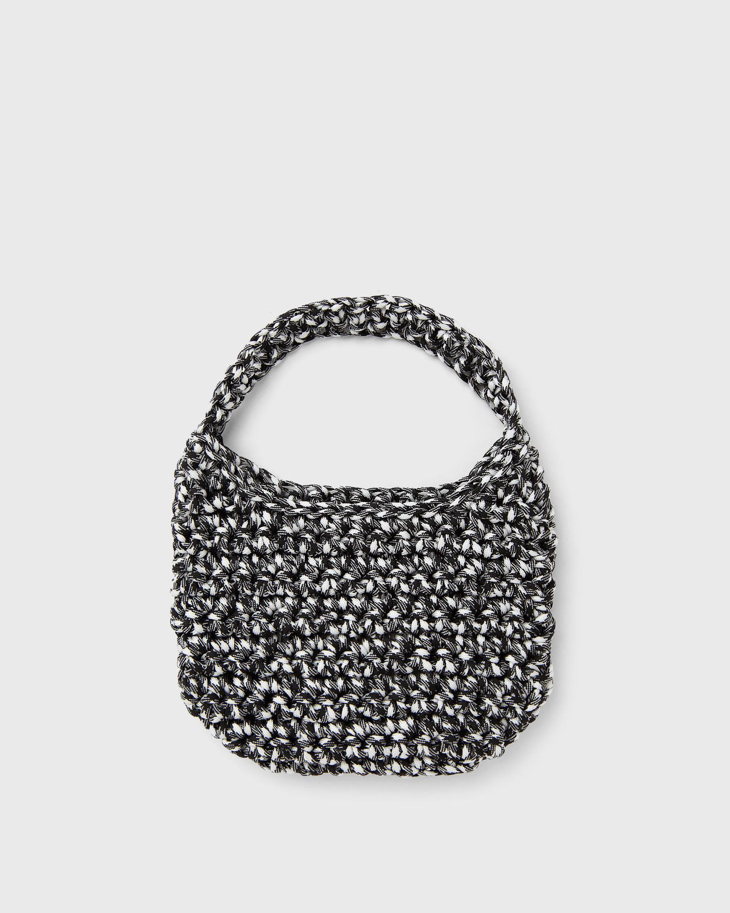 Håndtaske Samsoe Samsoe Sadina Mini Crochet Handbag Sort | F25100106-BLACK-WHITE, 0