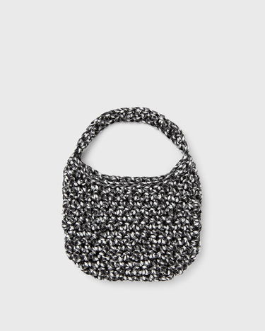 Håndtaske Samsoe Samsoe Sadina Mini Crochet Handbag Sort | F25100106-BLACK-WHITE, 0