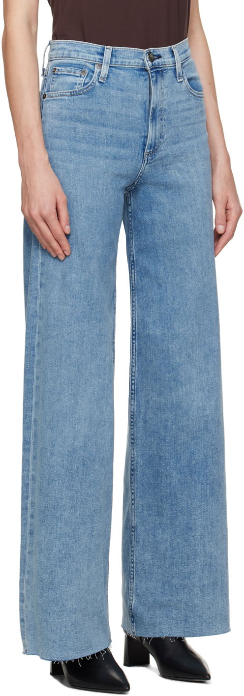 Jeans rag & bone Rag & Bone Sofie Wide-Leg Jeans Blå | WDD24S2952CLOT, 1