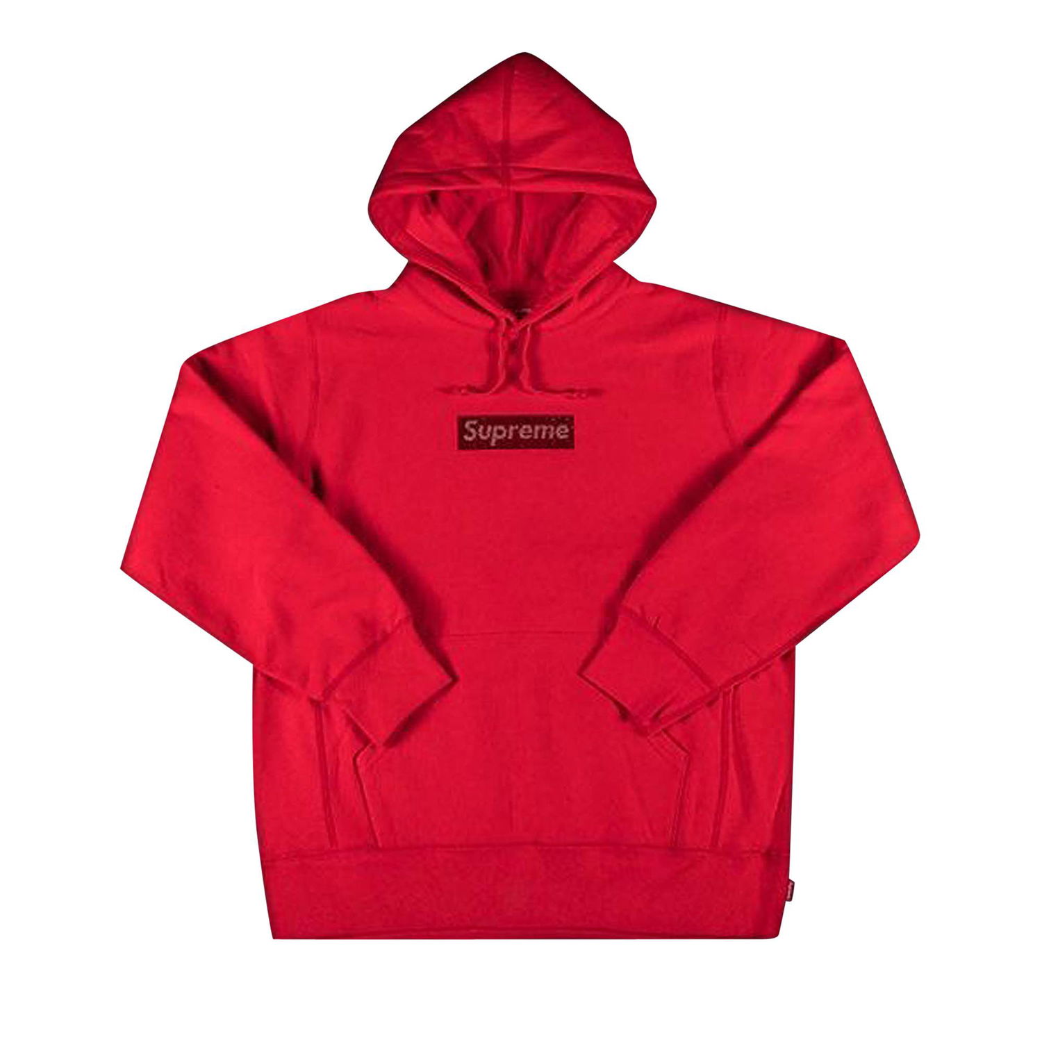 Sweatshirt Supreme Swarovski x Box Logo Hooded Sweatshirt Rød | SS19SW9 RED, 1
