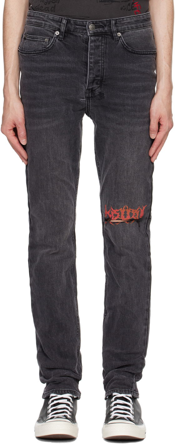 Jeans Ksubi Chitch Angst Sabbath Jeans Sort | MFA24DJ042