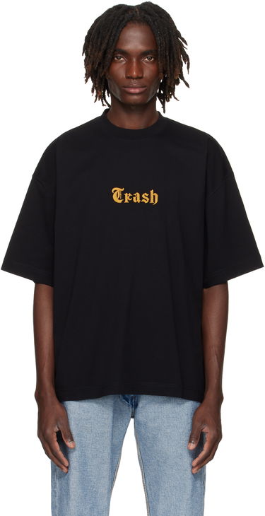 T-shirt VETEMENTS VETEMENTS 'Trash' Embroidered T-Shirt Sort | UH76TR540B, 0