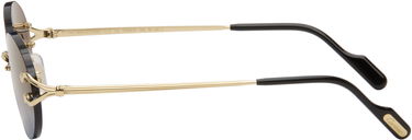 Solbriller Cartier C de Cartier Rimless Oval Gradient Sunglasses Blå | CT0551S-002, 2