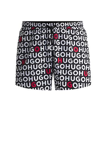 Shorts BOSS Swim Shorts with Logo Print and Drawcord Sort | 50535412