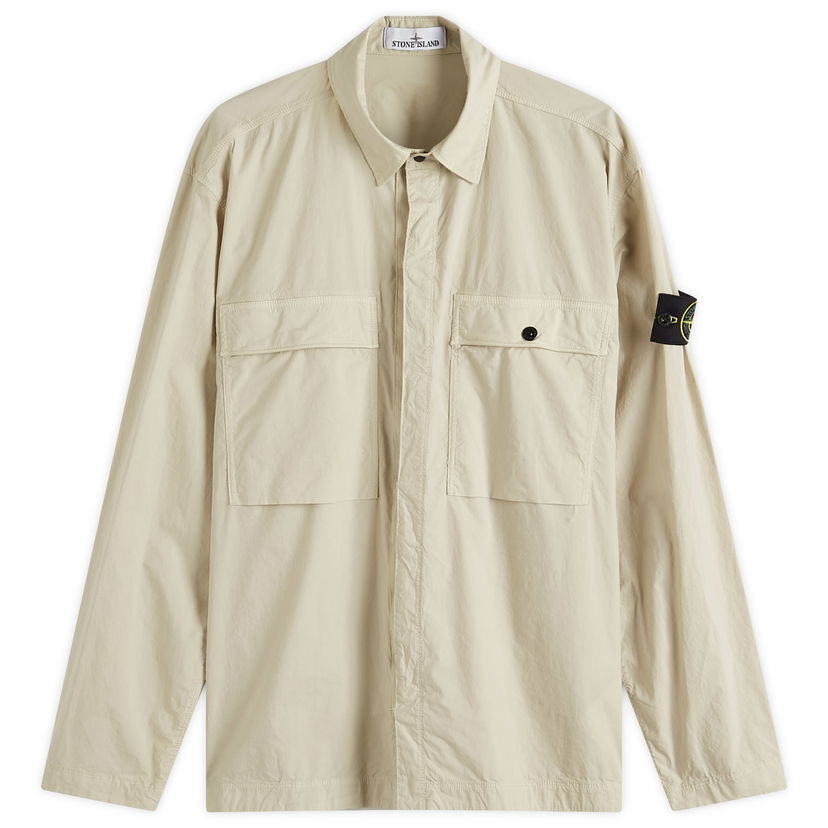 Skjorte Stone Island Tela Paracadute Shirt Jacket, Size Large Beige | K1S151200015-V0095