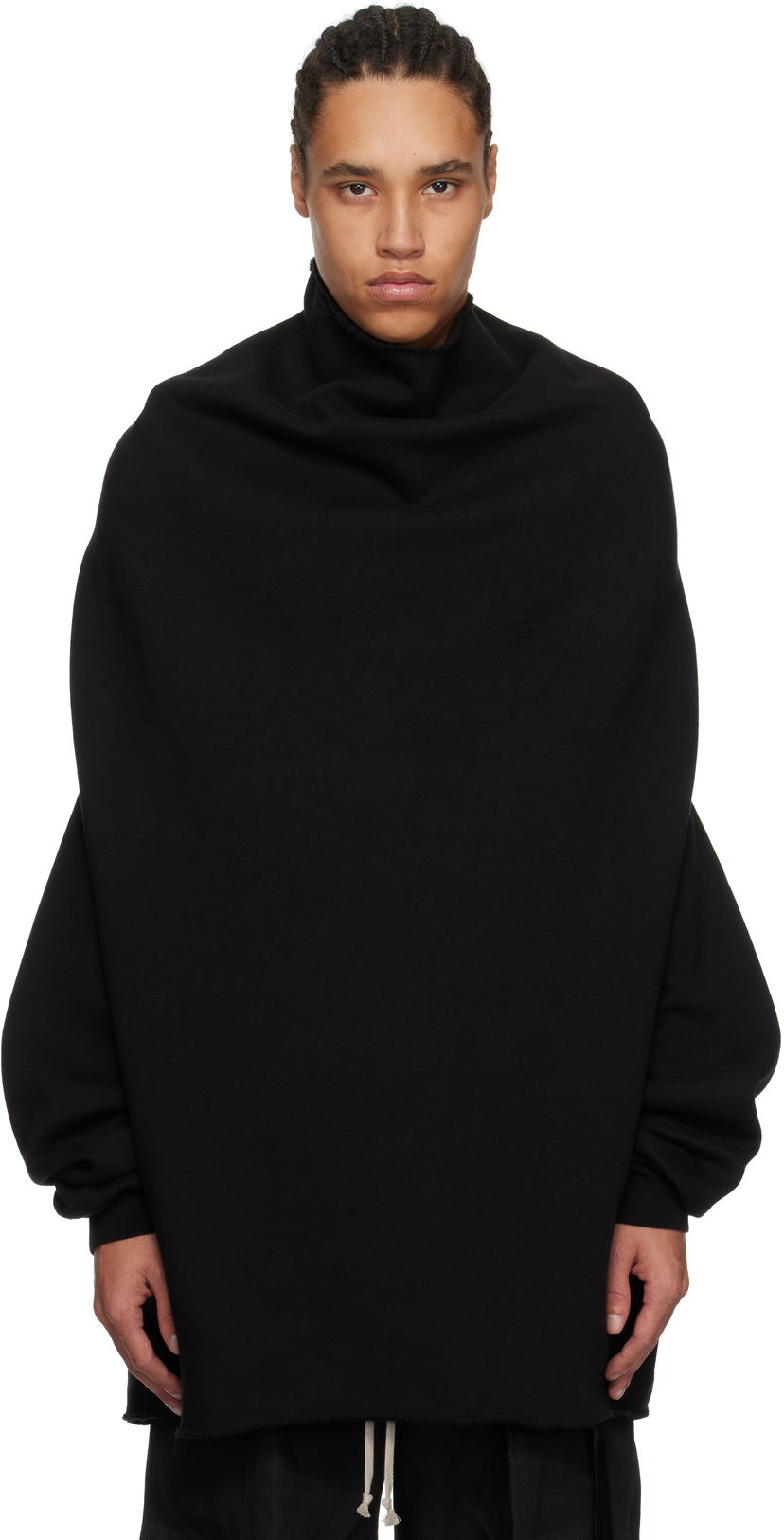 Sweater Rick Owens Rick Owens DRKSHDW Hollywood Shroud Turtleneck Sort | DU01E3273 F