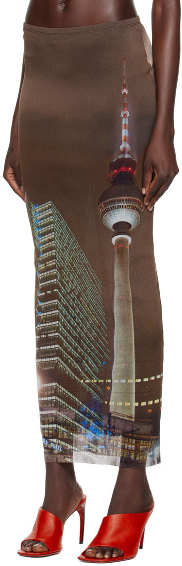 Nederdel Jean Paul Gaultier Jean Paul Gaultier Shayne Oliver Edition Maxi Skirt Brun | 24/27-F-JU097-T551-60405030, 3