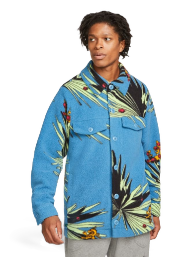 Jakke Nike Lebron Sherpa Button-Down Jacket Blå | DA6707-469