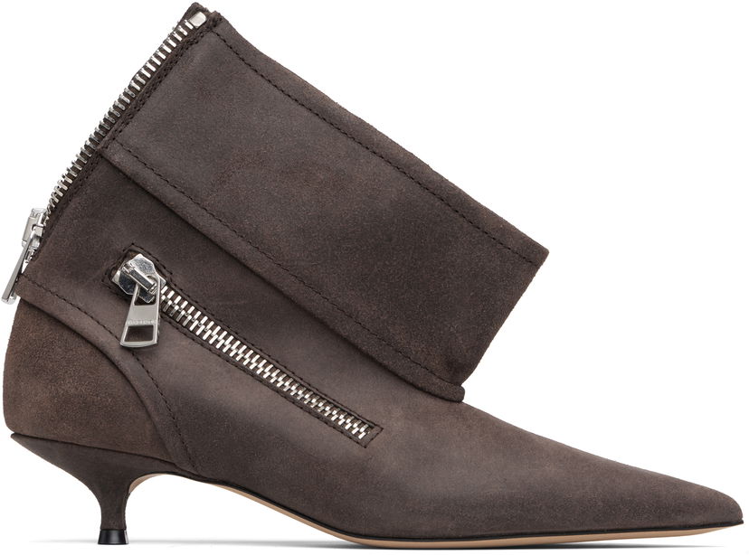 Sneakers og sko JW Anderson JW Anderson Biker Kitten Heel Boots Brun | BT0105-LA0319