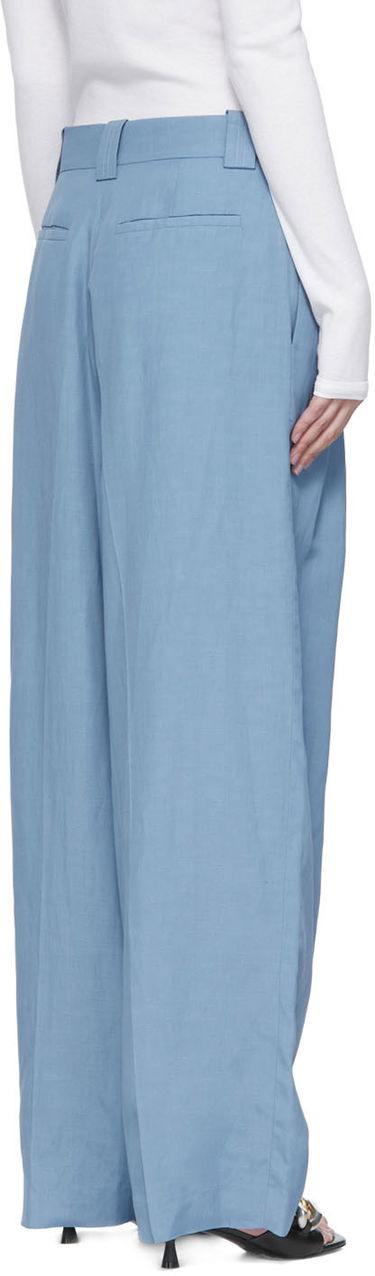 Bukser Stella McCartney Stella McCartney Wide-Leg Viscose Trousers Blå | 6045433STA49, 2