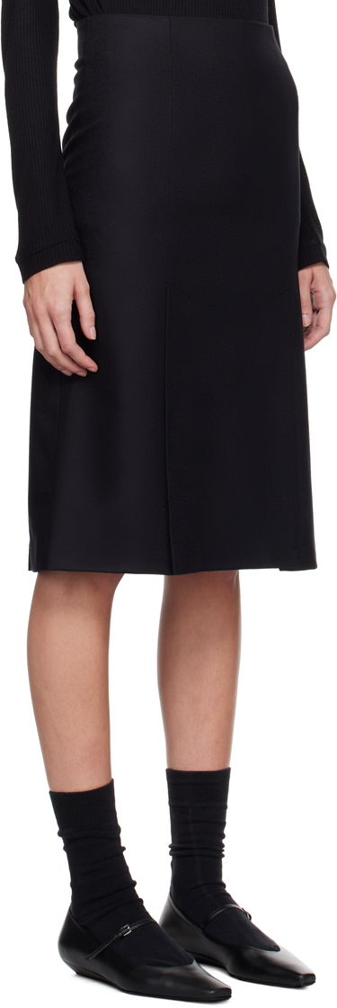 Nederdel Loulou de Saison Loulou de Saison Helmi Midi Skirt Sort | HELMI, 1