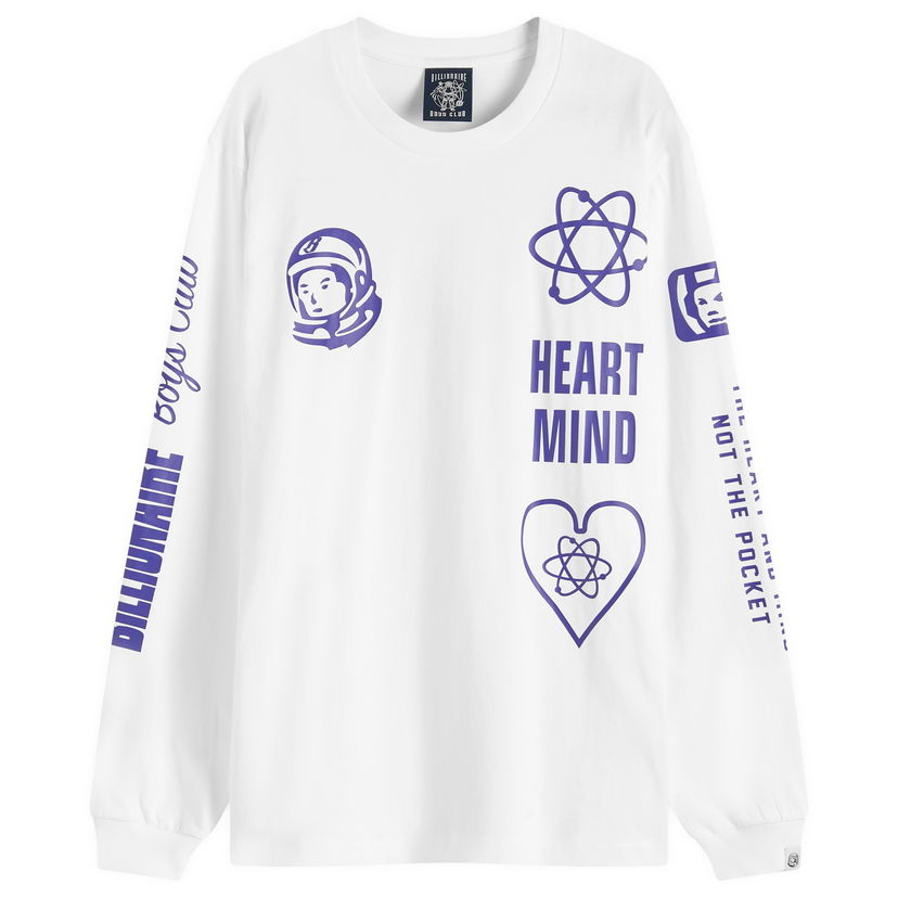 T-shirt BILLIONAIRE BOYS CLUB Multi Print Long Sleeve T-Shirt Hvid | B24456-WHT