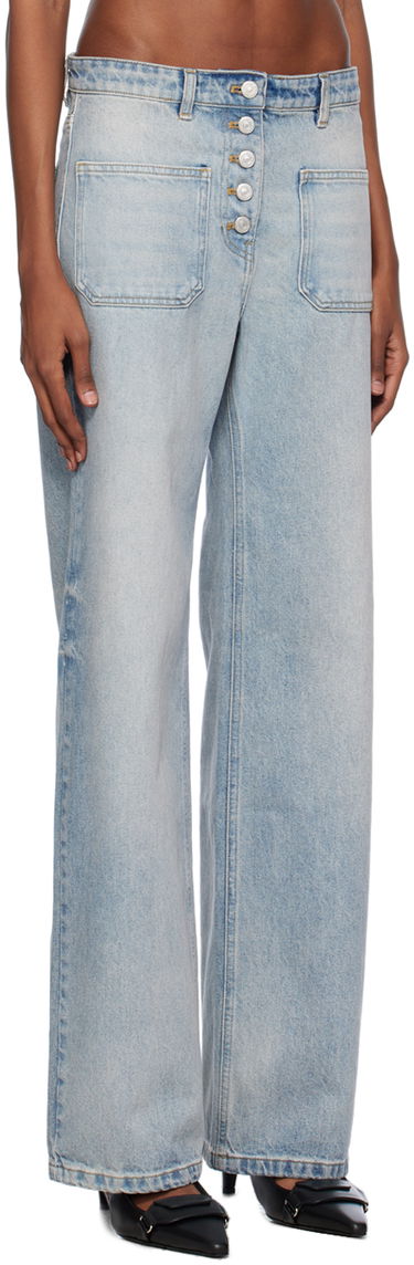 Jeans Courrèges Multiflex Wide Leg Jeans Blå | 124DPA187DE0016, 1