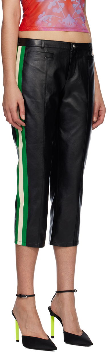 Bukser Miaou Miaou Capri Faux-Leather Trousers Sort | 1035VLBLK, 1
