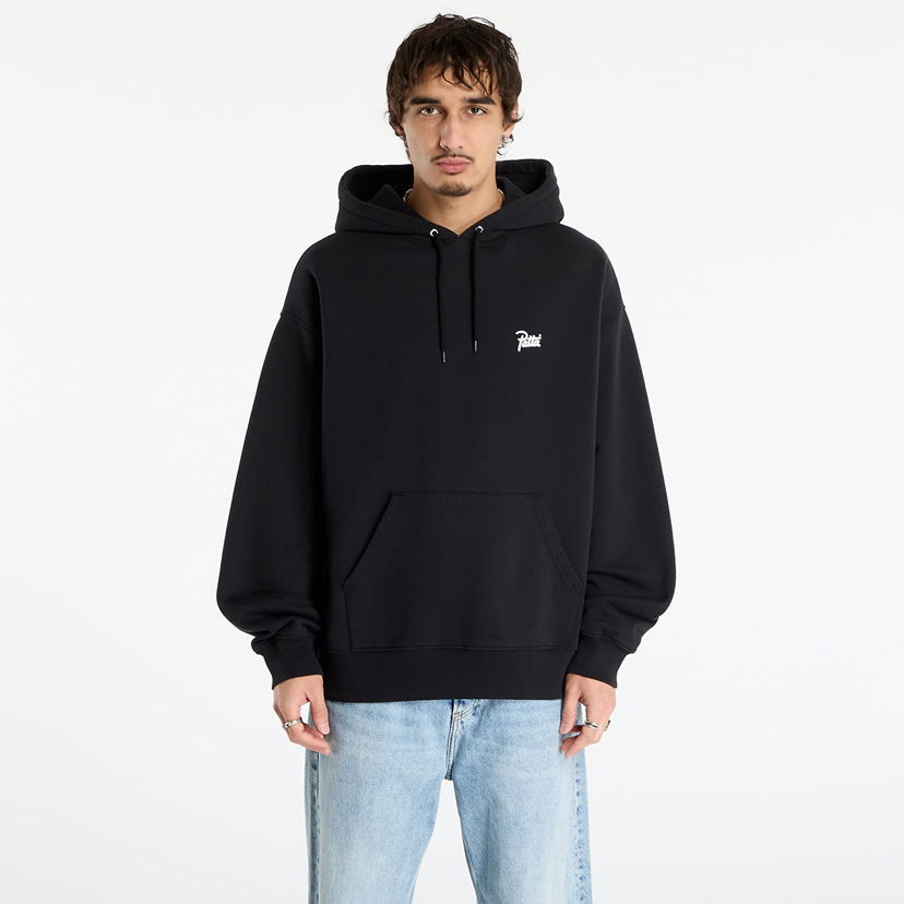Sweatshirt Patta Patta Embroidered Fire Panther Hooded Sweater Sort | POC-AW25-2050-325-0026-001